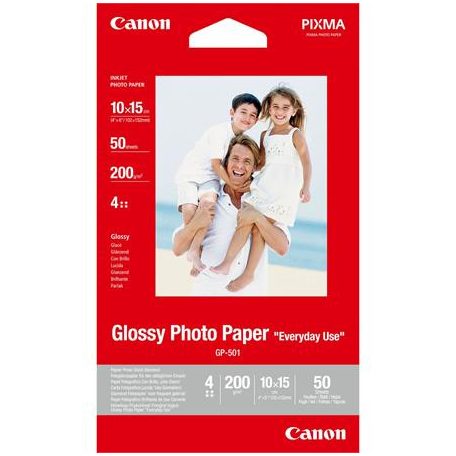 CANON GP-501 Fotópapír, tintasugaras, 10x15 cm, 200 g, fényes, CANON