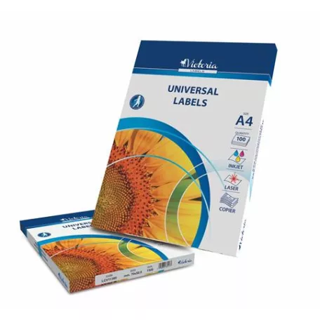 VICTORIA PAPER Etikett, univerzális, 48,5x16,9 mm, VICTORIA PAPER, 6800 etikett/csomag