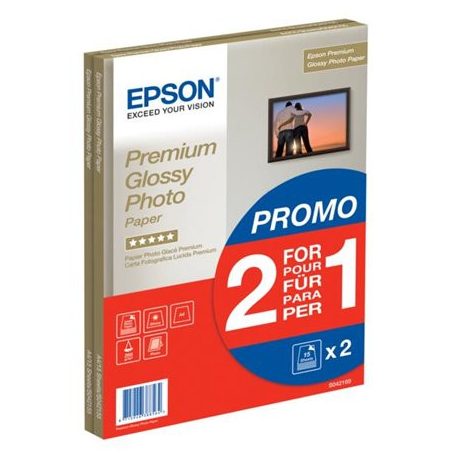 EPSON S042169 Fotópapír, tintasugaras, A4, 255 g, fényes, 2x15 oldal, EPSON