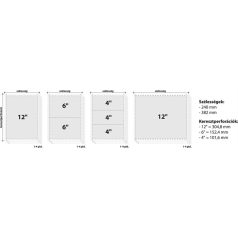   VICTORIA PAPER Leporelló, 240 mm, 12", 2 példány, oldalszámozott, VICTORIA PAPER