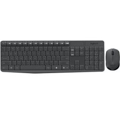   LOGITECH Egér- és billentyűzet készlet, vezeték nélküli, USB, HUN, LOGITECH "MK235"