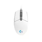 LOGITECH Egér, vezetékes, optikai, USB, gaming, LOGITECH, "G102 Prodigy", fehér