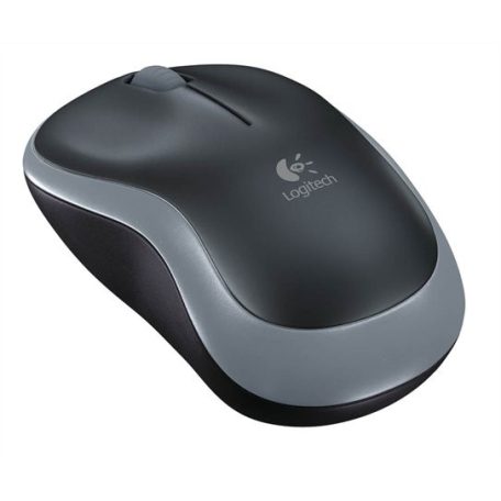 LOGITECH Egér, vezeték nélküli, optikai, közepes méret, USB, LOGITECH "M185", szürke