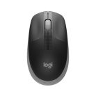 LOGITECH Egér, vezeték nélküli, optikai, USB, LOGITECH, "M190", szürke
