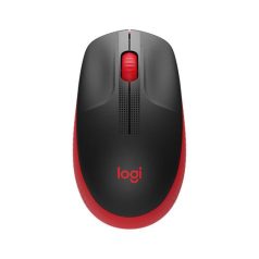   LOGITECH Egér, vezeték nélküli, optikai, USB, LOGITECH, "M190", piros
