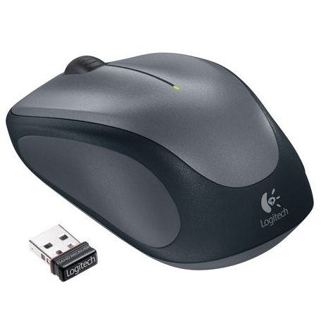 LOGITECH Egér, vezeték nélküli, optikai, USB, LOGITECH "M235", szürke