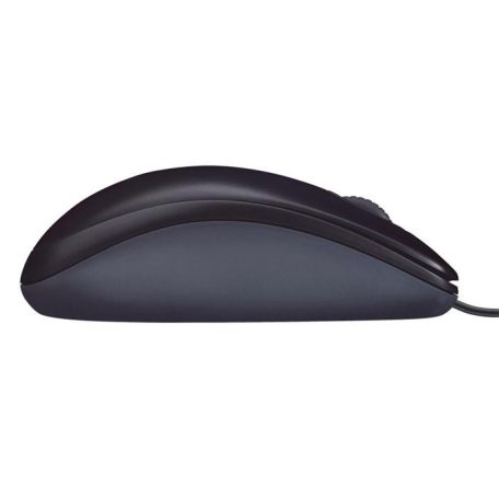 LOGITECH Egér, vezetékes, optikai, normál méret, USB, LOGITECH "M90", sötétszürke