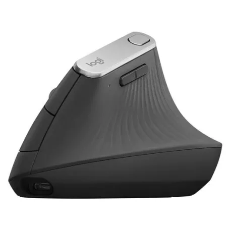 LOGITECH Egér, vezeték nélküli, vertikális, LOGITECH "MX Vertical", grafitszürke