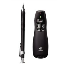   LOGITECH Prezentációs távirányító, lézermutatóval, vezeték nélküli, LOGITECH "R400"