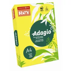   REY Másolópapír, színes, A4, 160 g, REY "Adagio", intenzív sárga