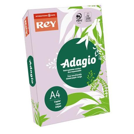 REY Másolópapír, színes, A4, 80 g, REY "Adagio", intenzív lila
