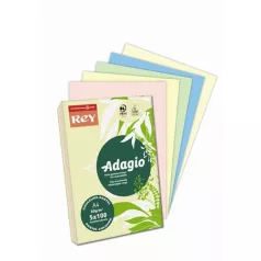   REY Másolópapír, színes, A4, 80 g, 5x100 lap, REY "Adagio", pasztell mix