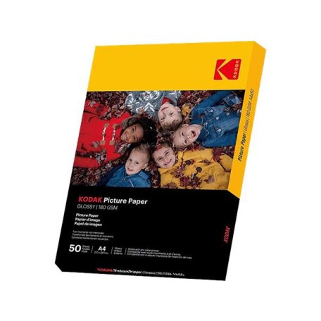 KODAK Fotópapír, tintasugaras, A4, 180 g, fényes, KODAK "Fine Art"