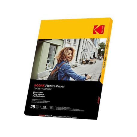 KODAK Fotópapír, tintasugaras, A4, 230 g, fényes, KODAK "Fine Art"