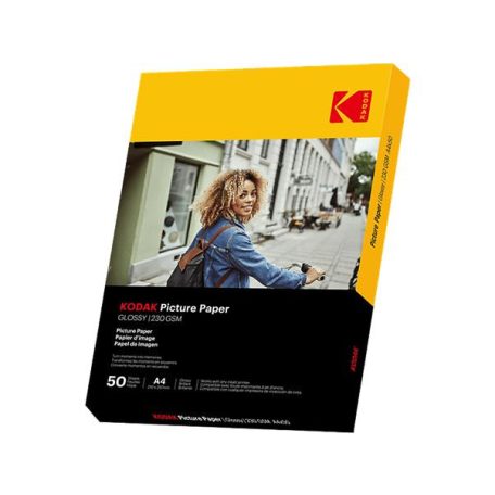 KODAK Fotópapír, tintasugaras, A4, 230 g, fényes, KODAK "Fine Art"