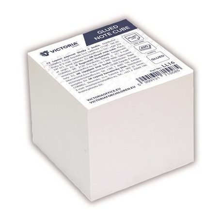 VICTORIA OFFICE Kockatömb, 85x85x70 mm, ragasztott, VICTORIA OFFICE