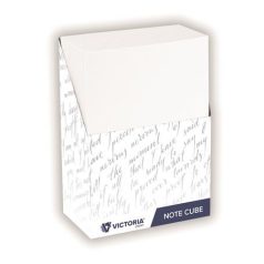   VICTORIA OFFICE Kockatömb álló adagolóval, 75x40x105 mm, VICTORIA OFFICE