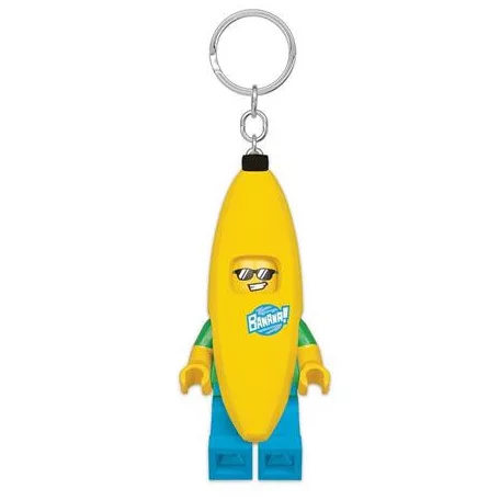 LEGO Kulcstartó, LED világítással, LEGO "Banana Guy"