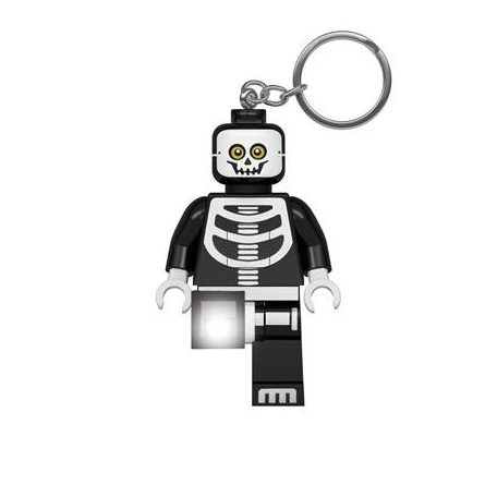 LEGO Kulcstartó, LED világítással, LEGO "Skeleton Guy"