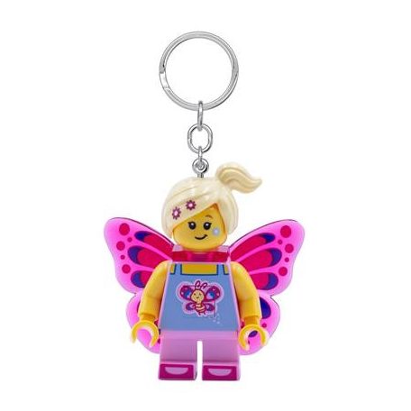 LEGO Kulcstartó, LED világítással, LEGO "Butterfly Girl"