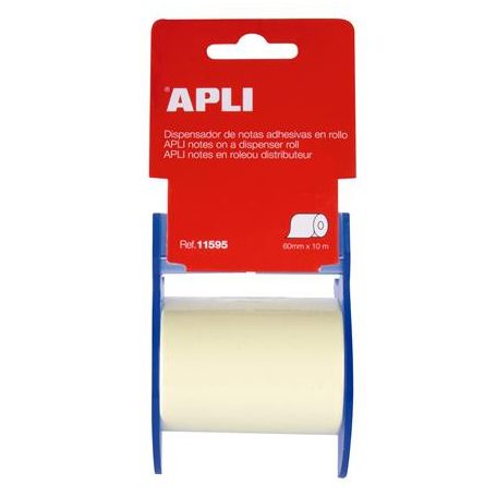 APLI Öntapadó jegyzetpapír tekercsben, APLI, 60 mm x 10 m