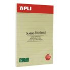 APLI Öntapadó jegyzettömb, vonalas, 100x150 mm, 100 lap, APLI "Classic", sárga