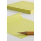 APLI Öntapadó jegyzettömb, vonalas, 100x150 mm, 100 lap, APLI "Classic", sárga