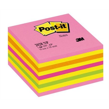 3M POSTIT Öntapadó jegyzettömb, 76x76 mm, 450 lap, 3M POSTIT, lollipop pink