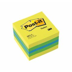   3M POSTIT Öntapadó jegyzettömb, 51x51 mm, 400 lap, 3M POSTIT, lime