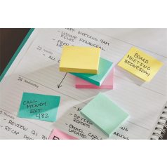   3M POSTIT Öntapadó jegyzettömb, 51x51 mm, 400 lap, 3M POSTIT, ultra színek