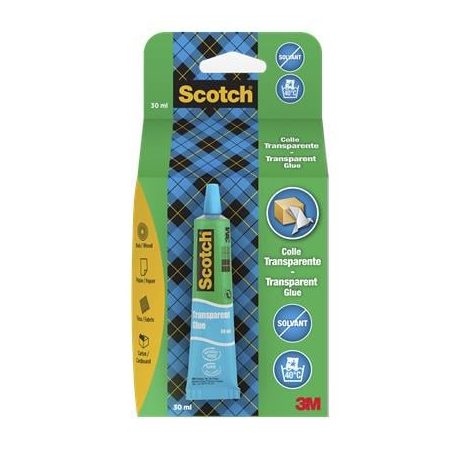 3M SCOTCH Ragasztógél, háztartási, átlátszó, 30 ml, 3M SCOTCH