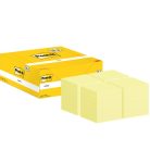 3M POSTIT Öntapadó jegyzettömb, 38x51 mm, 18+6x100 lap, 3M POSTIT, kanári sárga