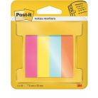 3M POSTIT Jelölőcímke, papír, 4x50 lap, 15x50 mm, 3M POSTIT "Poptimistic", vegyes