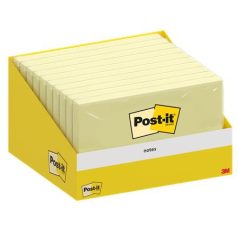   3M POSTIT Öntapadó jegyzettömb, 76x127 mm, 100 lap, 3M POSTIT, kanári sárga