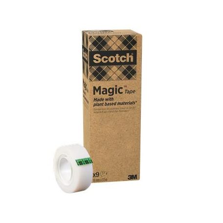 3M SCOTCH Ragasztószalag, 19 mm x 33 m, környezetbarát, 3M "Scotch® Magic™", áttetsző