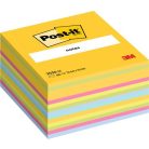 3M POSTIT Öntapadó jegyzettömb, 76x76 mm, 450 lap, 3M POSTIT, vegyes színek