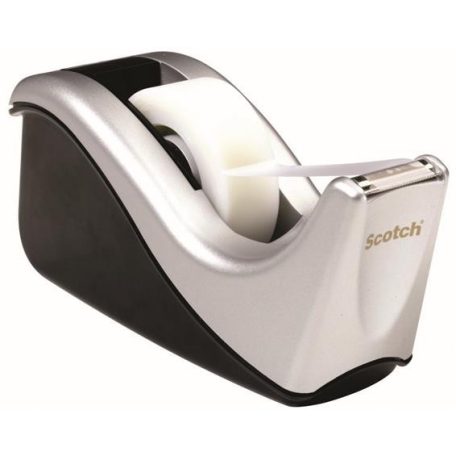 3M SCOTCH Ragasztószalag-adagoló, asztali, 3M SCOTCH "C60", ezüst