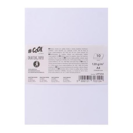 COOL BY VICTORIA Rajzlap, famentes, A4, 120 g/m2, COOL BY VICTORIA
