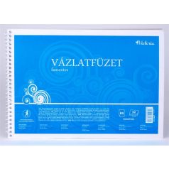   COOL BY VICTORIA Vázlatfüzet, famentes, B5, spirál, 32 lap, COOL BY VICTORIA