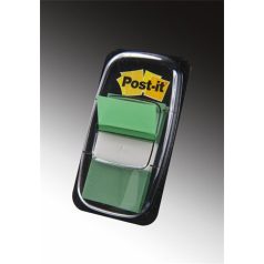   3M POSTIT Jelölőcímke, műanyag, 50 lap, 25x43 mm, 3M POSTIT, zöld