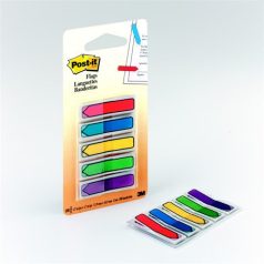   3M POSTIT Jelölőcímke, műanyag, 5x20 lap, 11,9x43,2 mm, nyíl, 3M POSTIT, vegyes