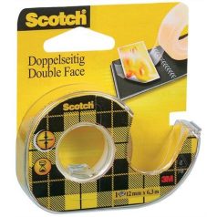   3M SCOTCH Ragasztószalag, kétoldalas, adagolón, kézi, 12,7 mm x 6,3 m, 3M SCOTCH