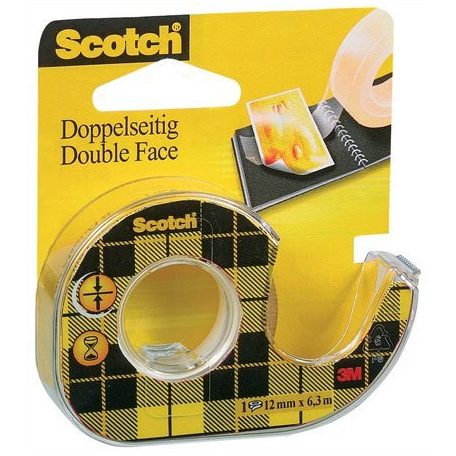 3M SCOTCH Ragasztószalag, kétoldalas, adagolón, kézi, 12,7 mm x 6,3 m, 3M SCOTCH