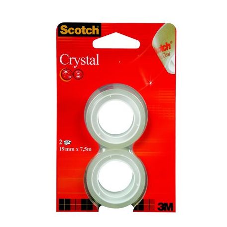 3M SCOTCH Ragasztószalag, 19 mm x 7,5 m, 3M SCOTCH "Crystal"