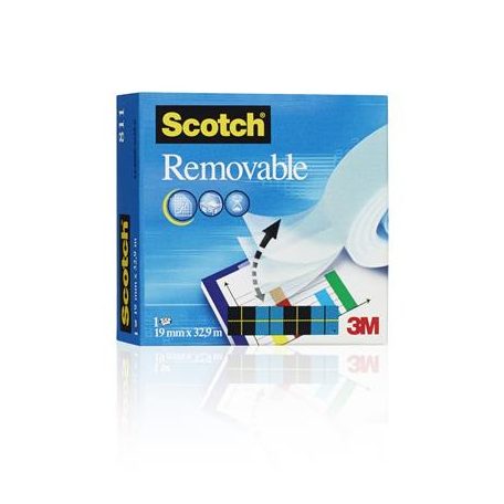 3M SCOTCH Ragasztószalag, 19 mm x 33 m, eltávolítható, 3M SCOTCH "Removable 811"