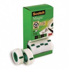   3M SCOTCH Ragasztószalag, 2 db ajándék, 19 mm x 33 m, 3M SCOTCH "Magic tape 810"