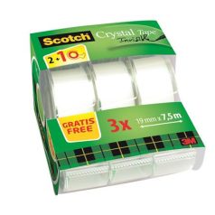   3M SCOTCH Ragasztószalag, adagolón, kézi, 19 mm x 7,5 m, 3M SCOTCH "Magic Tape 810",2+1
