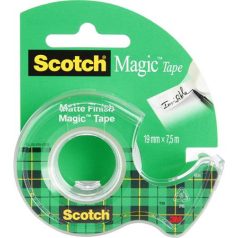   3M SCOTCH Ragasztószalag, adagolón, kézi, 19 mm x 7,5 m, 3M SCOTCH "Magic Tape 810"