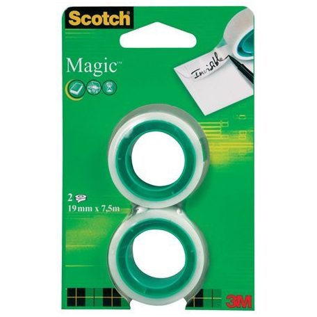 3M SCOTCH Ragasztószalag, 19 mm x 7,5 m, 3M SCOTCH "Magic tape 810"