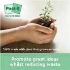 3M POSTIT Öntapadó jegyzettömb, 76x76 mm, 16x100 lap, környezetbarát, 3M POSTIT "Nature", vegyes pasztell színek